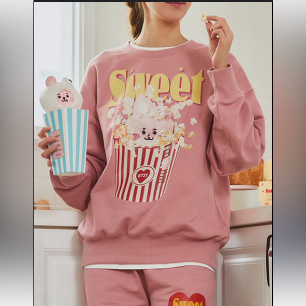 Bt21 Baby Sweet Things Sweatshirt, Bts Army, Limited Edition, K Pop, Size Medium